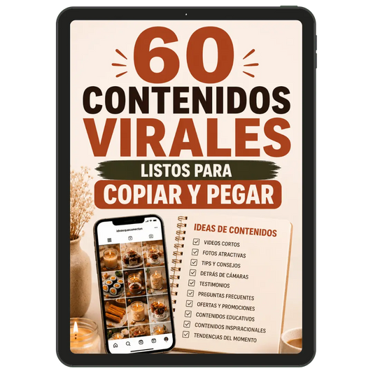 +60 CONTENIDOS VIRALES LISTOS PARA CREAR Y VENDER 50%OFF