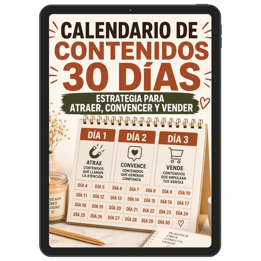 CALENDARIO DE CONTENIDO 30 DIAS: QUE PUBLICAR CADA DIA PARA VENDER MAS